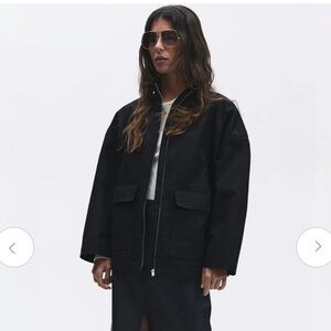 H&M OVERSIZED CANVAS JACKET